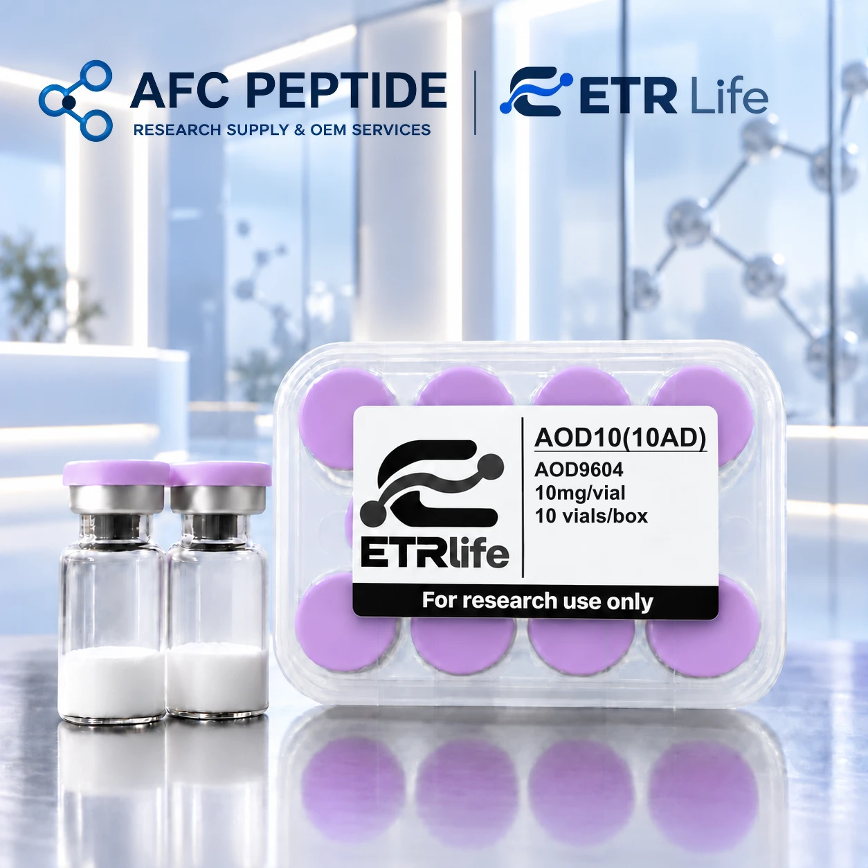 AOD9604 research product packaging