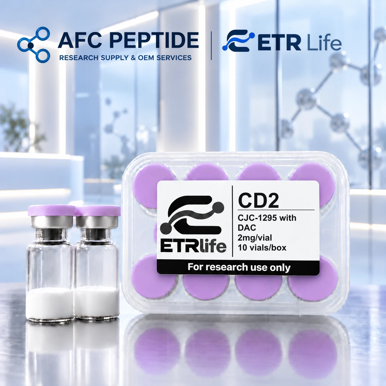 CJC-1295 with DAC research product packaging