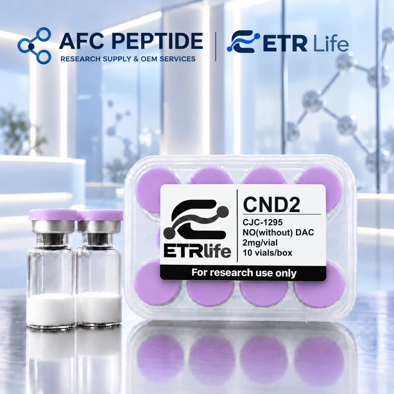 CJC-1295 NO(without) DAC research product packaging