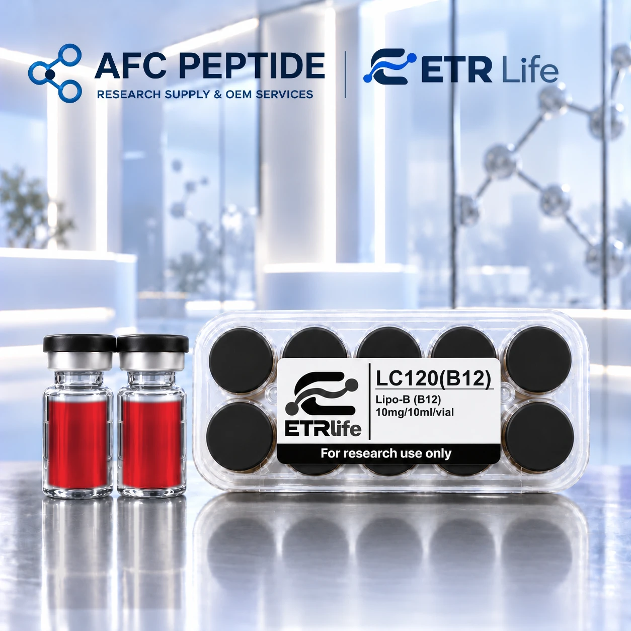 Lipo-B (B12) research product packaging