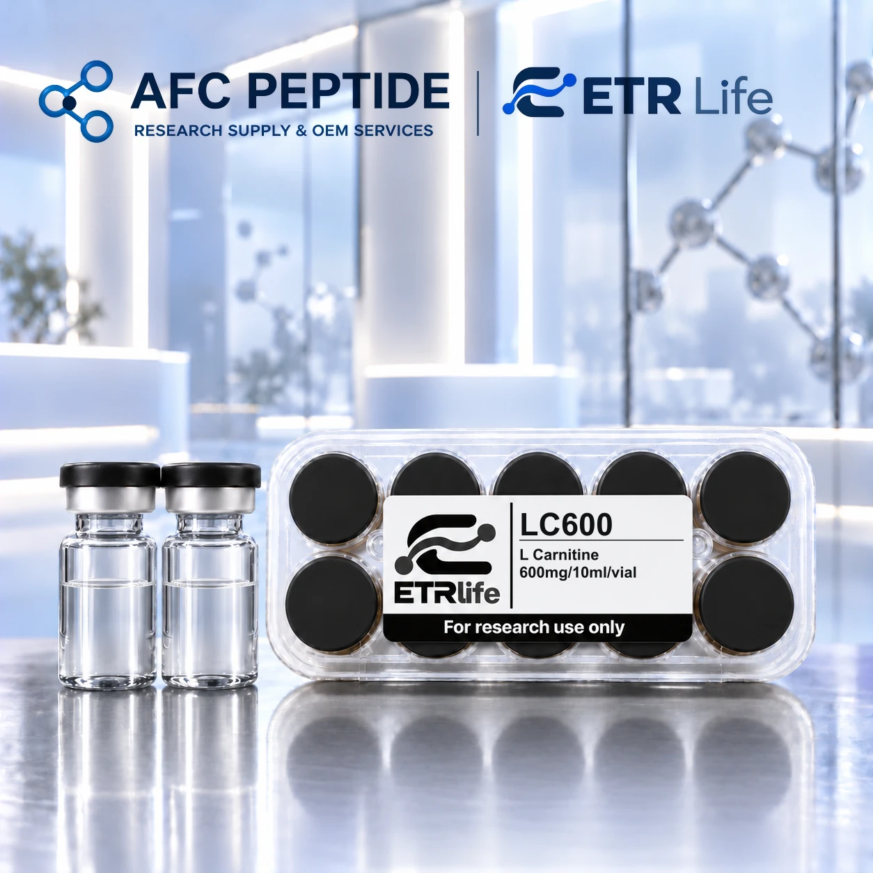 L Carnitine research product packaging