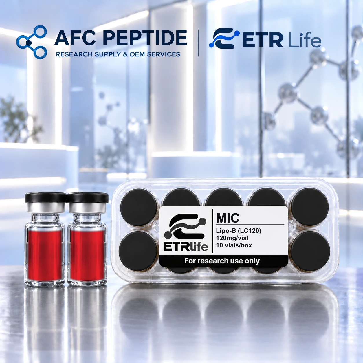 Lipo-B (LC120) research product packaging