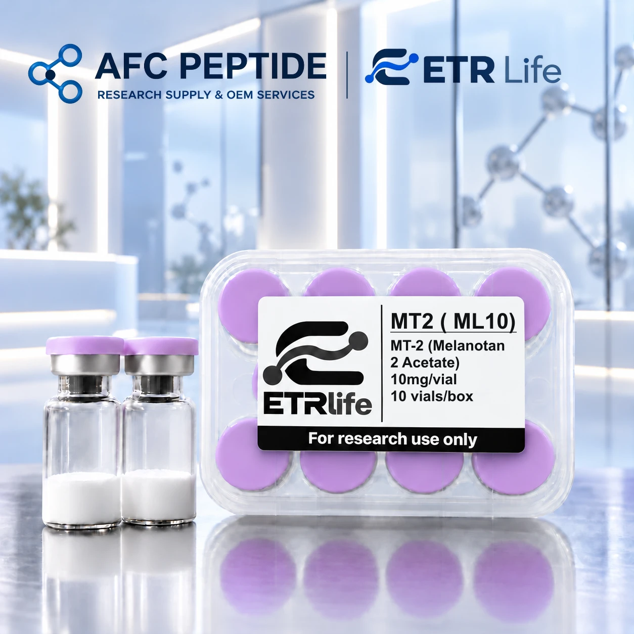 MT-2 (Melanotan 2 Acetate) research product packaging
